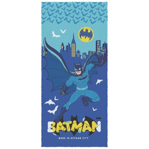 Toalha de Banho Infantil Batman Felpuda Algodão Praia Piscina Lepper