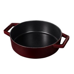 Caçarola oval Ferro Fundido 26cm 2,5L Burgundy Berlinger Haus Panela Antiaderente Indução Cozinha - 6