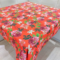 Toalha de Mesa Oxford 1,40x1,40m: Rosas - 2