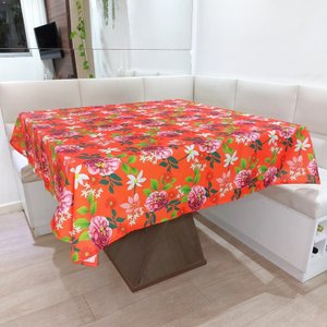 Toalha de Mesa Oxford 1,40x1,40m: Rosas