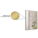 Ver imagem 3 de Espelho Retangular Grande Retrô Moldura em Dourado de 25mm