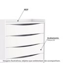 Ver imagem 2 de Cômoda com 3 Gavetas e 1 Gavetão - Branco