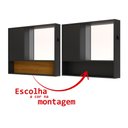 Ver imagem 4 de Espelheira para Banheiro Armário Organizador 1 Porta com Nicho e Espelho Incluso - Jm3 Móveis:preto/