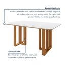 Ver imagem 7 de Mesa de Jantar 6 Lugares Retangular Tampo MDF Bold