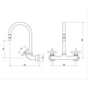 Ver imagem 5 de Misturador de Parede para Cozinha Bica Móvel Duna Clássica Cromado Deca Mostruario - 1258c64ne