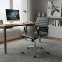 Ver imagem 1 de Cadeira Escritório Home Office Giratória Baixa Moderna Esteirinha Rivatti