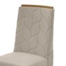 Conjunto 6 Cadeiras Astrid Amêndoa/Veludo Creme - Móveis Lopas - 3