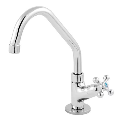 Torneira para Cozinha de Bancada Bica Giratória 1167 C33 Cromada Talita