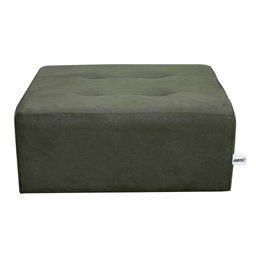 Puff Para Sala Quadrado Decorativo com Pés com Alumínio Nero Veludo Light Cinza Light Matrix - 5