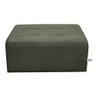 Puff Para Sala Quadrado Decorativo com Pés com Alumínio Nero Veludo Light Cinza Light Matrix - 5