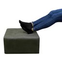 Ver imagem 7 de Puff Para Sala Quadrado Decorativo com Pés com Alumínio Nero Veludo Light Cinza Light Matrix