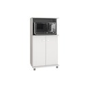Ver imagem 1 de Balcão Lavanderia Multiuso Bl-3307 C- 2 Portas e Nicho P- Microondas 60cm Branco - Tecno Mobili