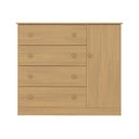 Ver imagem 7 de Cômoda Infantil 95cm 1 Porta e 4 Gavetas Encanto Multimóveis Mp4449 Madeirado
