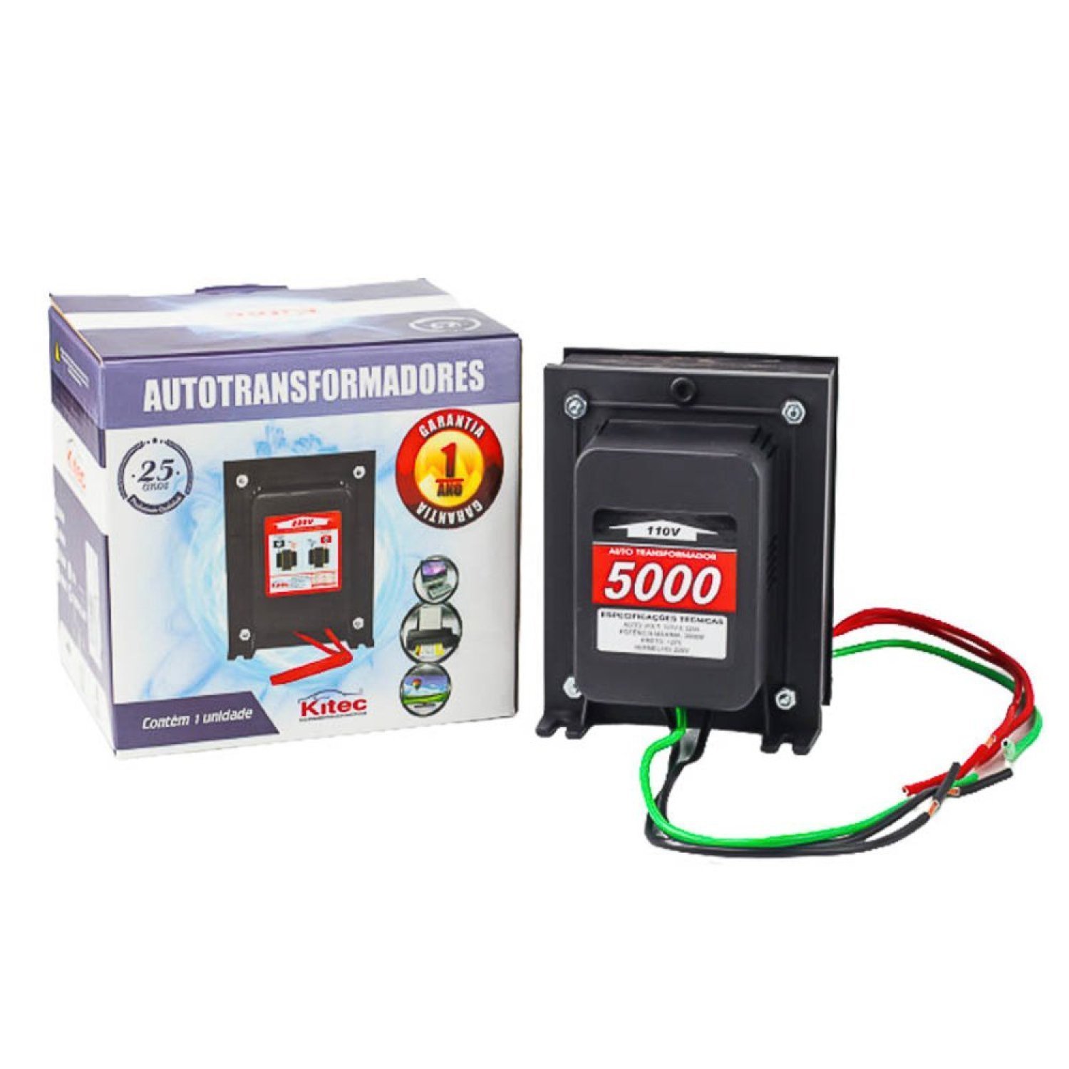 Autotransformador 5000va 3600w Tripolar com Termistor Kitec