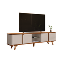 Ver imagem 2 de Rack Roma 2.17 Cedro/off White - Casa D Móveis