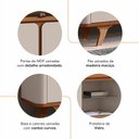 Ver imagem 4 de Rack Roma 2.17 Cedro/off White - Casa D Móveis