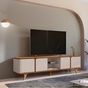 Ver imagem 1 de Rack Roma 2.17 Cedro/off White - Casa D Móveis