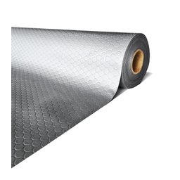 Piso Relevo Moeda 1mm Pvc Emborrachado Antiderrapante 1x1 Cor:moedaprata - 2