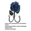 Ver imagem 3 de Cabide de 2 Ganchos em Ferro / Porta Toalha 2 Ganchos em Ferro / Varias Cores:azul