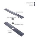 Ver imagem 3 de Ralo Sm Inox Clean 80x8 cm com Tampa Invisivel c/ 01 Saida - RLI800