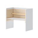 Ver imagem 2 de Escrivaninha Mesa Escritório Infantil e Juvenil Evolutiva Wave Casatema MadeiraOriginals 90cm MDF Madeiraoriginals Branco e Natural Marrom