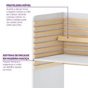 Ver imagem 7 de Escrivaninha Mesa Escritório Infantil e Juvenil Evolutiva Wave Casatema MadeiraOriginals 90cm MDF Madeiraoriginals Branco e Natural Marrom