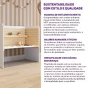 Ver mais imagens de Escrivaninha Mesa Escritório Infantil e Juvenil Evolutiva Wave Casatema MadeiraOriginals 90cm MDF Madeiraoriginals Branco e Natural Marrom