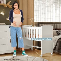 Mini Berço 100% MDF com Colchão Léo Yescasa - 4
