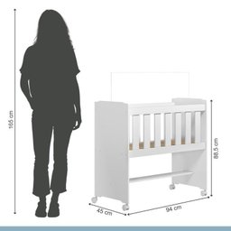 Mini Berço 100% MDF com Colchão Léo Yescasa - 3