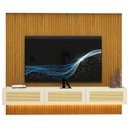 Ver imagem 7 de Home para TV Ripado 220 Supremo Rattan LED 100% MDF Naturale Off White - Gelius