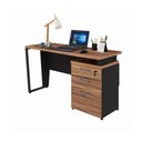 Ver imagem 2 de Escrivaninha Mesa Escritório 135cm 3 Gavetas Flex Multimóveis CR25321