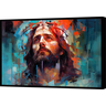 Quadro Decorativo Canvas com Filete Católico Religioso Jesus Cristo Gg - 1