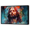 Quadro Decorativo Canvas com Filete Católico Religioso Jesus Cristo Gg - 5