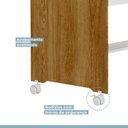 Ver imagem 6 de Mini Berço 100% MDF com Colchão Léo Yescasa Marrom/Branco/Ipê