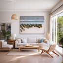 Ver imagem 3 de Quadro Canvas Rio Ipanema Vista Aerea 40x30cm Mold Preta