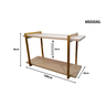 Nicho DUPLO metalon 100X20 AMAD CLARIN/DOURADO  METALICO 02 - 2