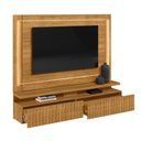 Ver imagem 4 de Painel Tv Home com Led 2 Gavetas Ripadas Madri Cumaru