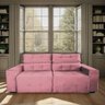 Sofá Retrátil e Reclinável Berlin Sala Quarto 2,00 Rosa - 2
