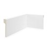 Rodapé de Poliestireno 12cm x 20mm x 2,40m Sobrepor Liso NFR Rodapés - 1