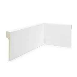 Rodapé de Poliestireno 12cm x 20mm x 2,40m Sobrepor Liso NFR Rodapés - 4