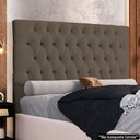 Ver imagem 2 de Cabeceira Casal Queen Cama Box 160cm Cristal C16 Bouclê Marrom - Mpozenato