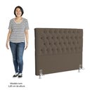 Ver imagem 5 de Cabeceira Casal Queen Cama Box 160cm Cristal C16 Bouclê Marrom - Mpozenato