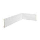 Ver imagem 2 de Alizar/Rodapé de Poliestireno 7cm x 10mm x 2,40m Frisado Nfr Rodapés Branco