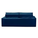 Ver imagem 7 de Sofá Retrátil e Reclinável 2 Lugares com Molas 1,50m Elisa Suede Azul Rover & Beato