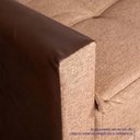 Ver imagem 2 de Sofá Cama Oryon 2,12m Linho Marrom Reclinável com Baú - King House