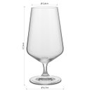 Ver imagem 4 de BOHEMIA SANDRA TAÇA CERVEJA 17x9x9cm 380ml CRISTAL TRANSP 6PÇ