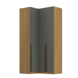 Guarda Roupa de Canto Reto 3 Portas Mdf Altezza Trend Belmax:freijó/titânio - 3