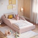 Ver imagem 2 de Cama Infantil Moderna Estofada Montessoriana 99cm Sentir Completa Móveis