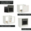 Ver imagem 5 de Balcão para Forno de Embutir 80 X 60 Cm sem Tampo Branco Agata, Glamy, Stella Madesa Branco