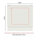 Ver imagem 3 de Balcão para Forno de Embutir 80 X 60 Cm sem Tampo Branco Agata, Glamy, Stella Madesa Branco